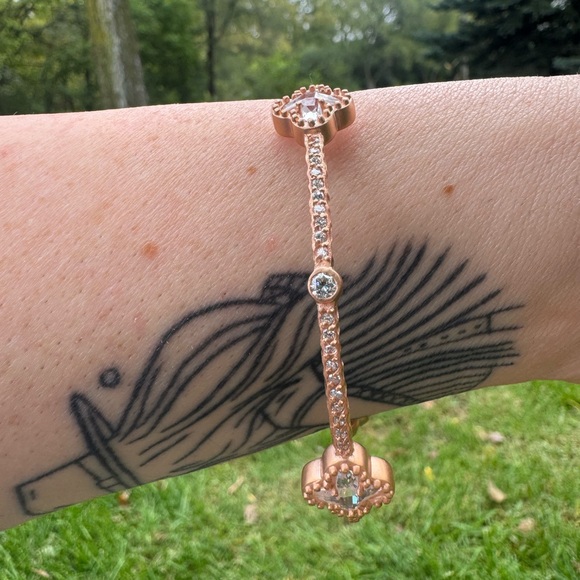 Rose Gold Freida Rothman Bangle - Picture 2 of 5